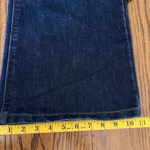 Tommy Hilfiger Women's Denim Jeans Size 11 Wide Leg Mid Rise Stretch Blue - Picture 10 of 10